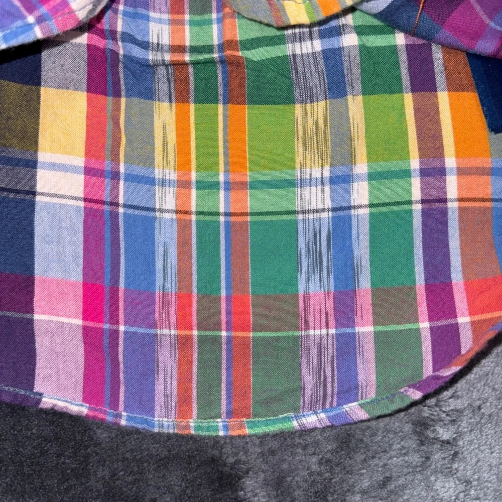 Ralph Lauren Toddler Boys Multicolor Plaid Short Sleeve Button Down Shirt 18M